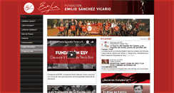 Desktop Screenshot of fundacionemiliosanchezv.org