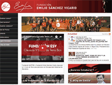 Tablet Screenshot of fundacionemiliosanchezv.org